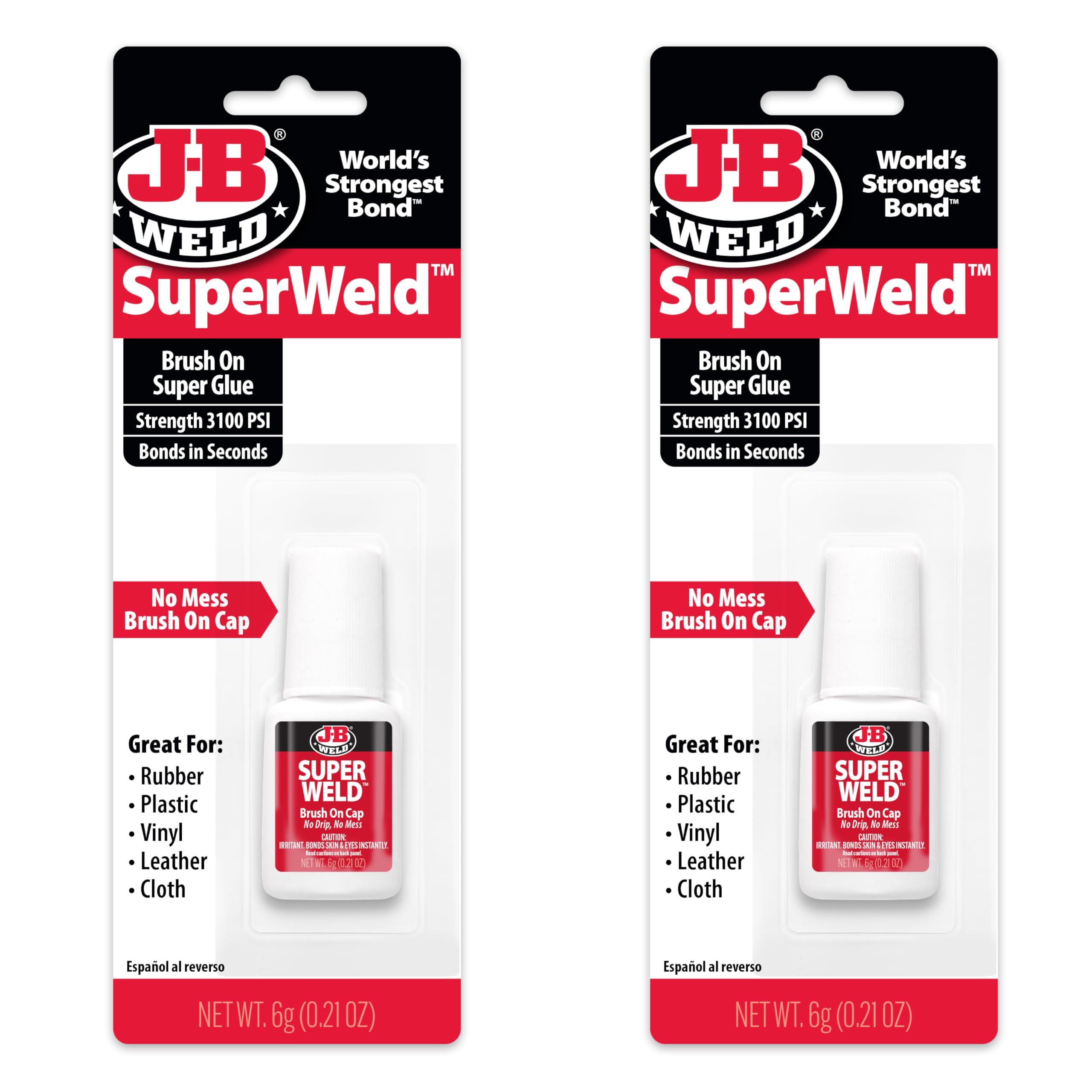 Amazon.com: J-B Weld Clear Superglue 6g Brush-On Cap, 2 Pack